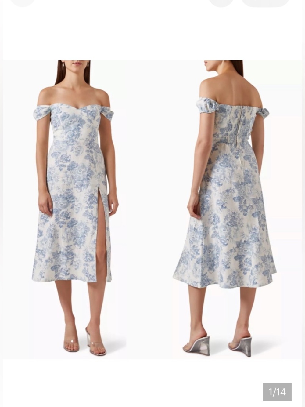Reformation Bridgton Linen Dress in Corsica